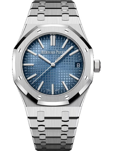 Audemars Piguet Royal Oak 41mm White Gold Smoked Blue Dial 15510BC.OO.1320BC.02 - WatchesOff5thWatch
